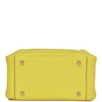 Hermes Mini Lindy Lime Clemence Palladium Hardware