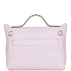 Hermes Mini 24/24 Bag Mauve Pale Verso Evercolor and Swift Palladium Hardware