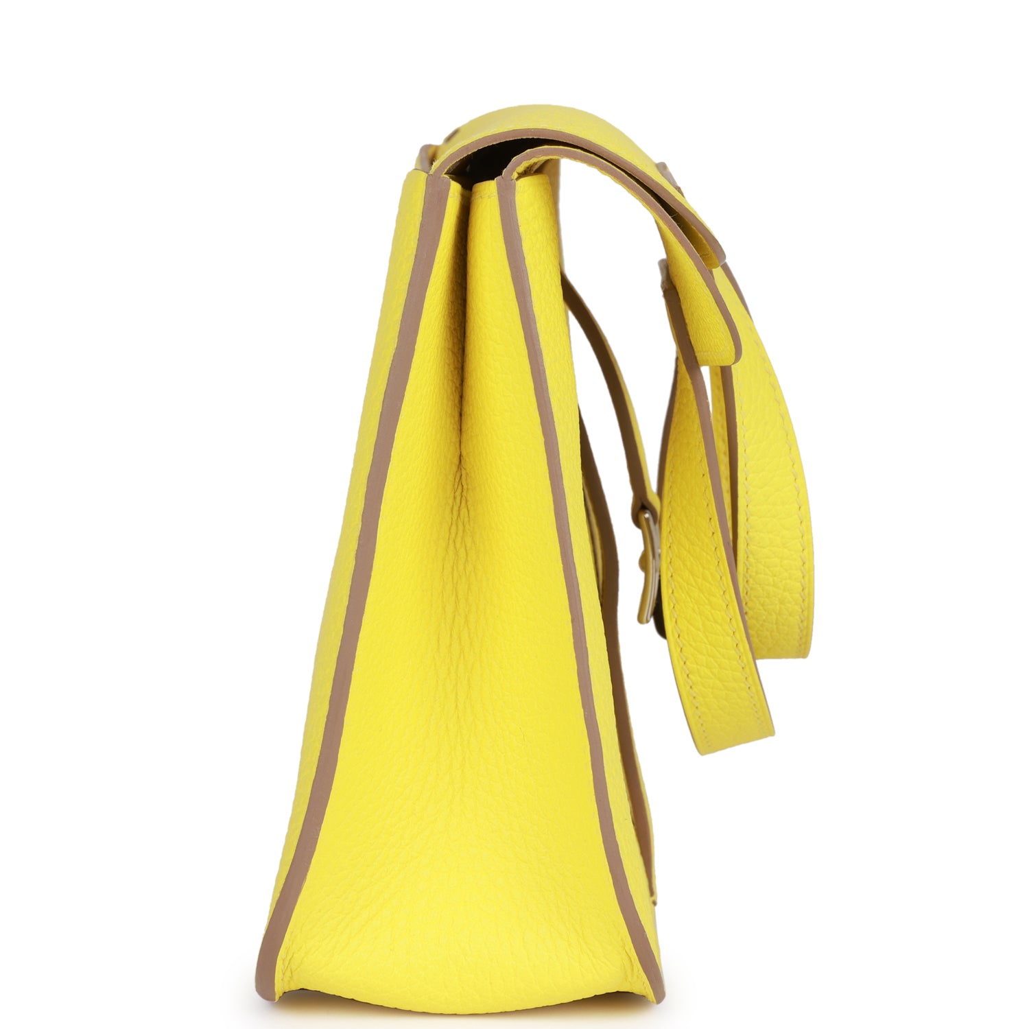 Hermes Halzan 25 Lime Clemence Palladium Hardware