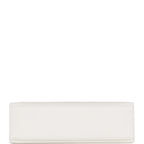 Hermes Kelly Pochette White Swift Gold Hardware