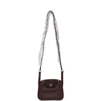 Hermes Mini Lindy Rouge Sellier Verso Swift Palladium Hardware