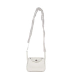 Hermes Mini Lindy White Swift Palladium Hardware