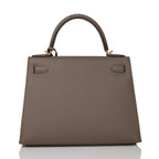 Hermes Kelly Sellier 28 Etain Epsom Gold Hardware