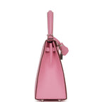 Hermes Kelly Sellier 25 Pink Verso Madame Palladium Hardware