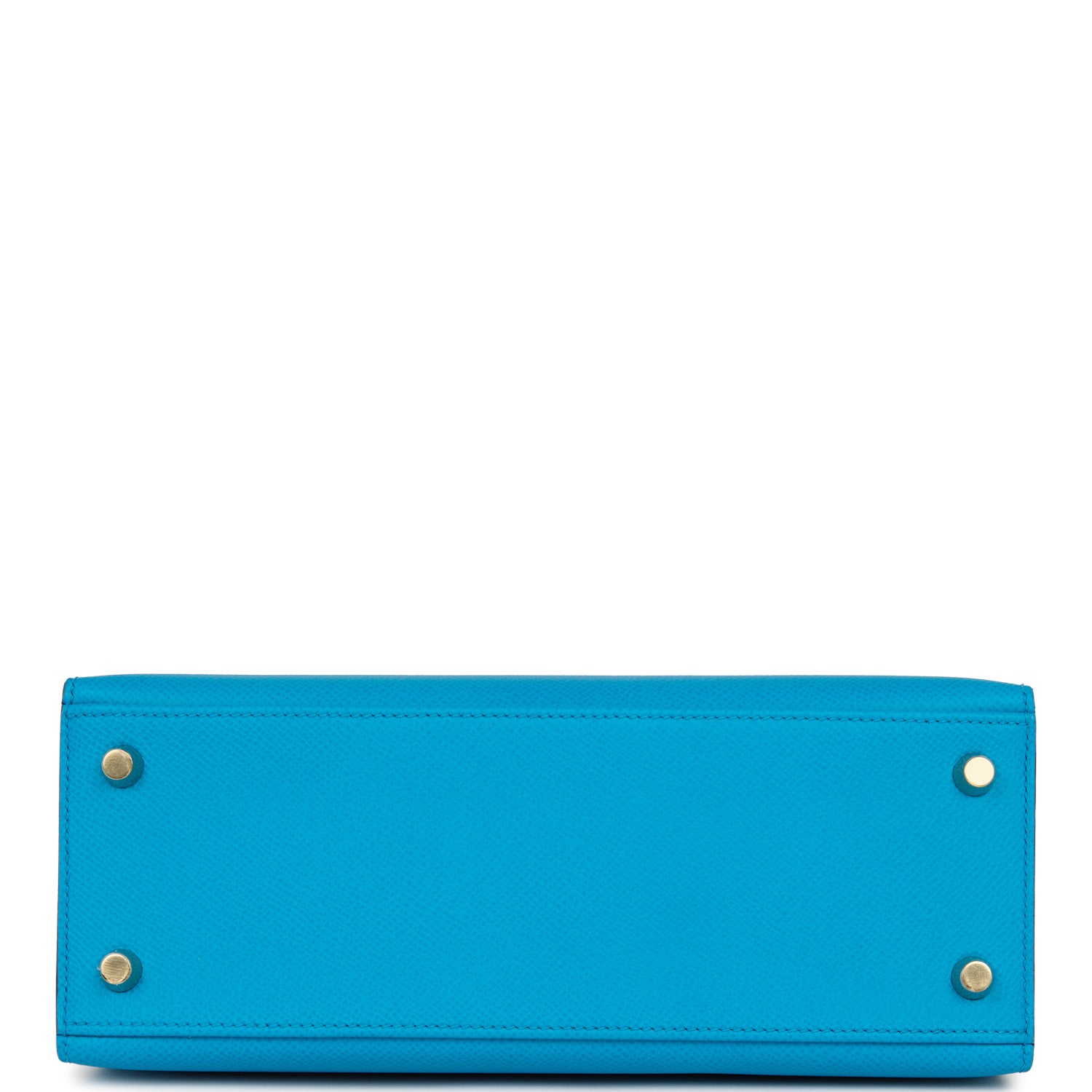 Hermes Kelly Sellier 25 Bleu Frida Epsom Gold Hardware