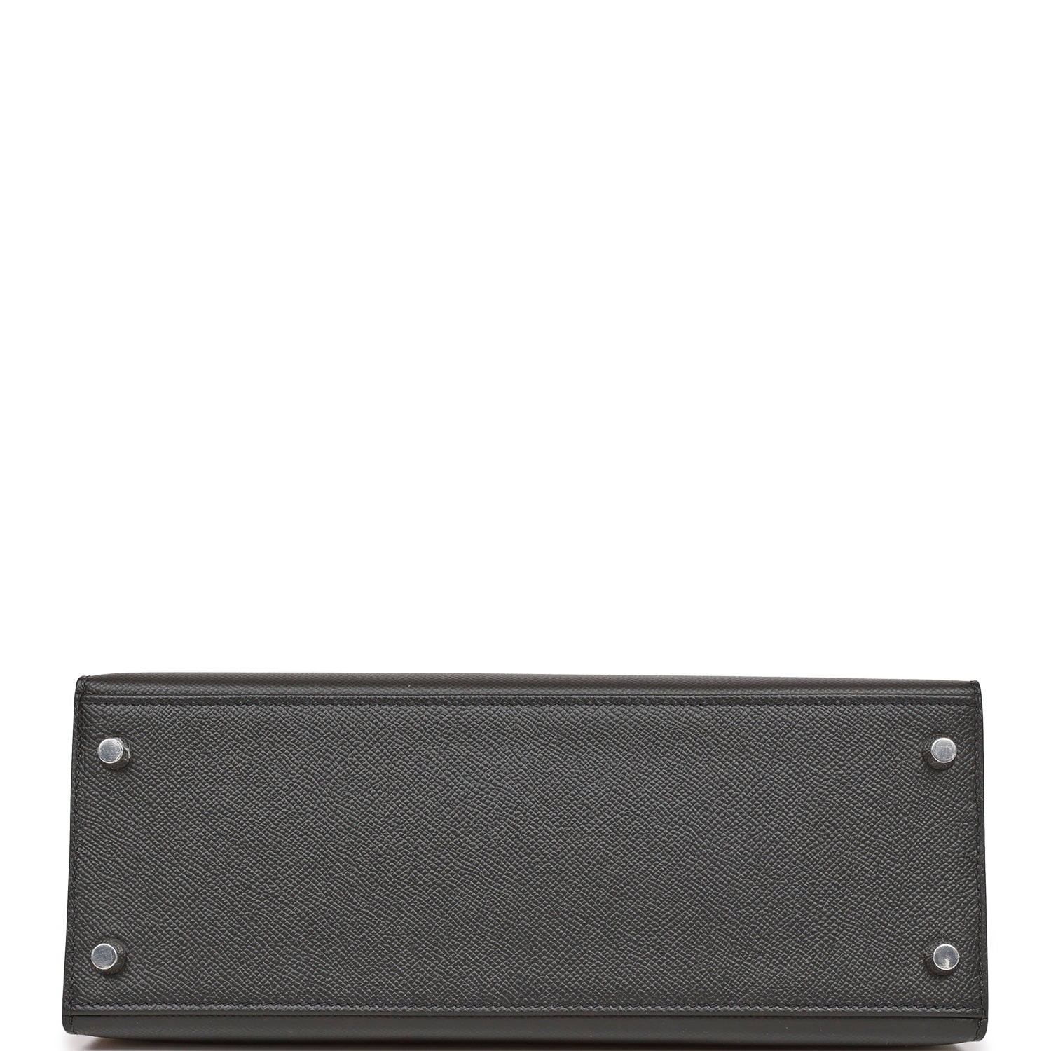 Hermes Kelly Sellier 28 Black Epsom Palladium Hardware