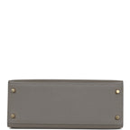 Hermes Kelly Sellier 28 Gris Meyer Epsom Gold Hardware