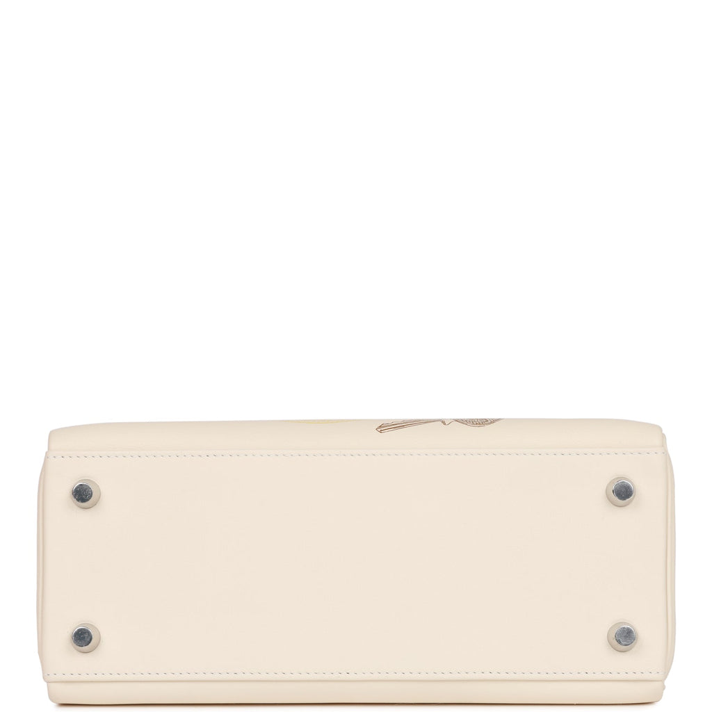 Hermes Kelly Retourne 25 In & Out Nata Swift Palladium Hardware