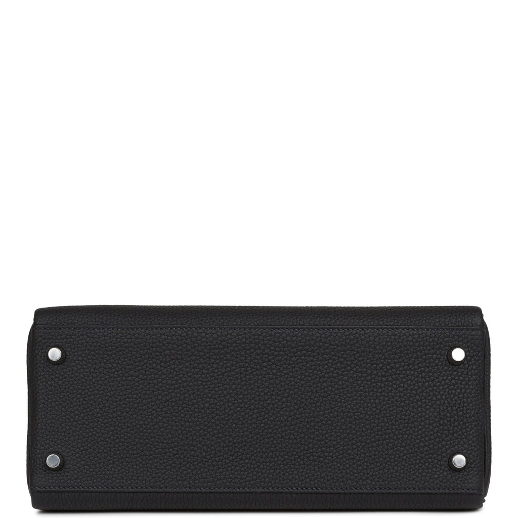 Hermes Kelly Retourne 28 Caban Togo Palladium Hardware