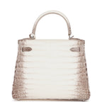 Hermes Kelly Retourne 25 Himalaya Niloticus Crocodile Palladium Hardware