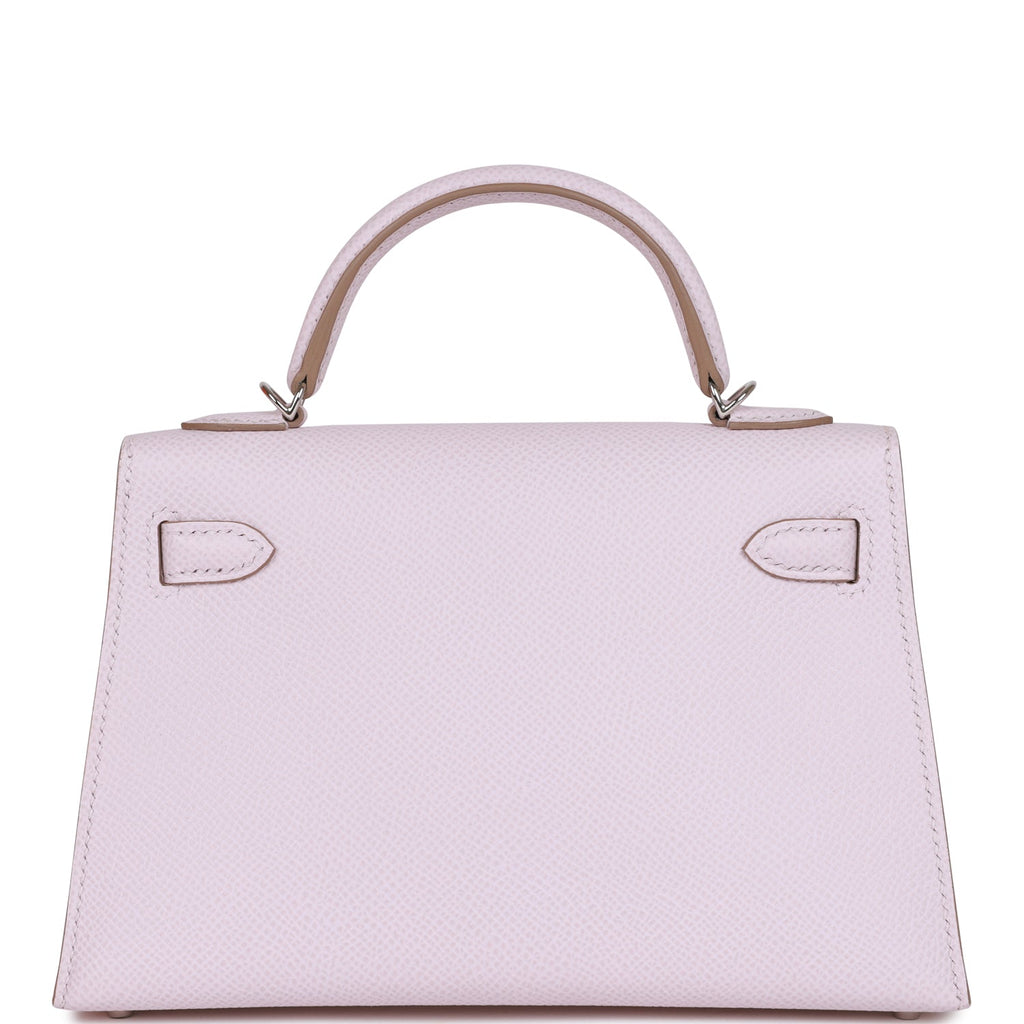 Hermes Kelly Sellier 20 Mauve Pale Epsom Palladium Hardware