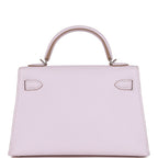 Hermes Kelly Sellier 20 Mauve Pale Epsom Palladium Hardware