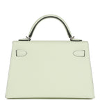 Hermes Kelly Sellier 20 Vert Fizz Epsom Palladium Hardware