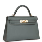 Hermes Kelly Sellier 20 Vert Amande Epsom Gold Hardware