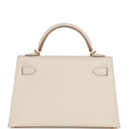 Hermes Kelly Sellier 20 Craie Epsom Gold Hardware