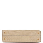 Hermes Kelly 20 Trench Matte Alligator Mississippiensis Gold Hardware