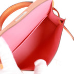 Hermes Kelly Sellier 20 Orange Verso Chèvre Palladium Hardware