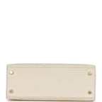 Hermes Kelly Sellier 25 Beton Ostrich Gold Hardware