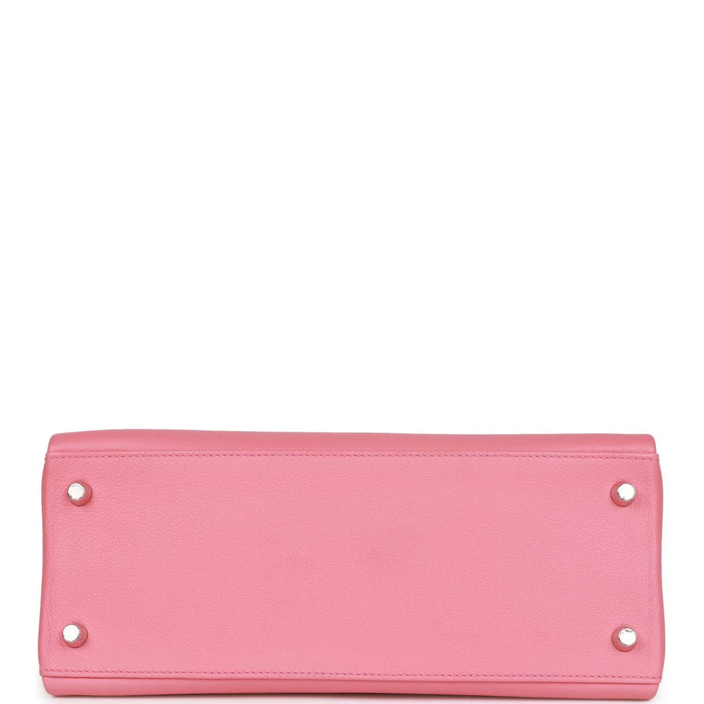 Hermes Kelly Retourne 28 Rose D'Ete Verso Evercolor Palladium Hardware