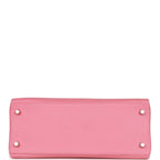 Hermes Kelly Retourne 28 Rose D'Ete Verso Evercolor Palladium Hardware