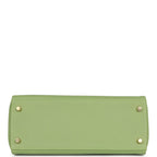 Top Quality Hermes Kelly Retourne 28 Vert Criquet Evercolor Gold Hardware