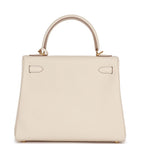 Hermes Kelly Retourne 25 Craie Togo Gold Hardware