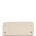 Hermes Kelly Retourne 25 Craie Togo Gold Hardware
