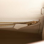 Hermes Kelly Retourne 25 Craie Togo Gold Hardware
