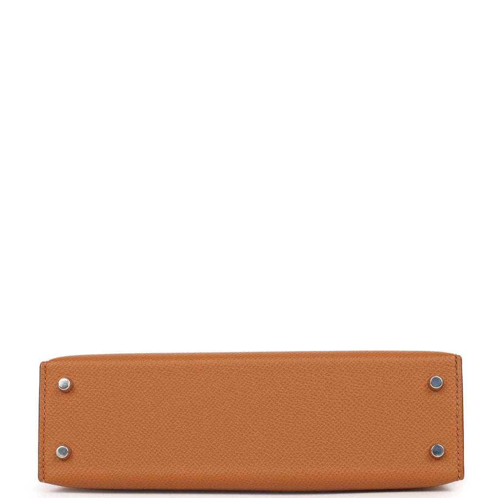 Hermes Kelly Sellier 20 Tri-color Gold, Black and Nata Epsom Palladium Hardware