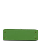 Hermes Kelly Sellier 20 Vert Yucca Epsom Gold Hardware
