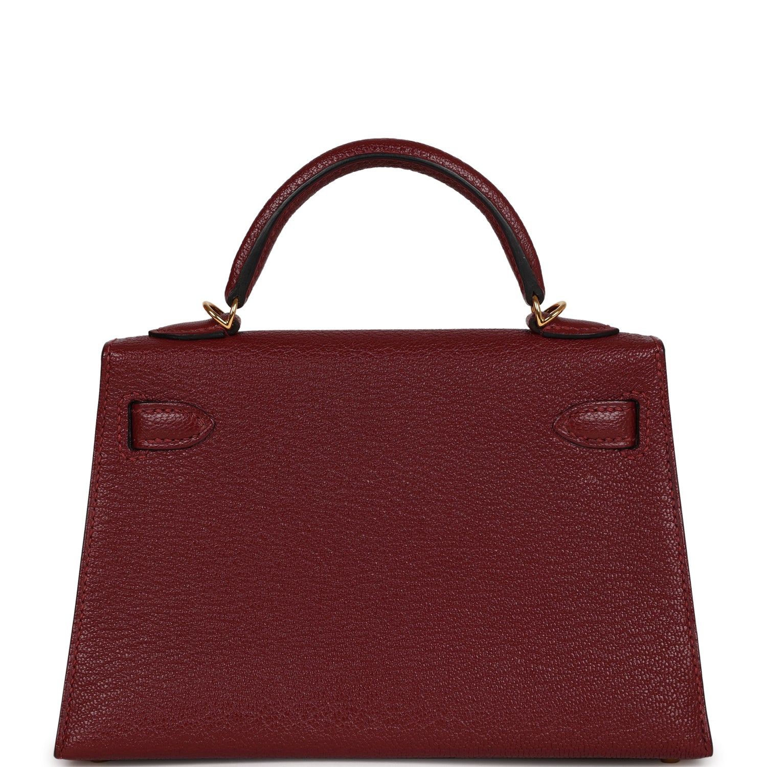 Top Quality Hermes Kelly 20 Rouge Grenat Chevre Gold Hardware