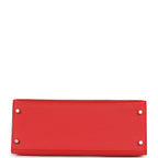 Top Quality Hermes Kelly Sellier 28 Rouge Tomate Epsom Palladium Hardware