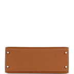 Hermes Kelly Sellier 28 Gold Epsom Palladium Hardware