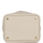 Hermes Picotin Lock 18 Beton Matte Alligator and Clemence Touch Gold Hardware