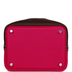 Hermes Picotin Lock 18 Casaque Framboise and Rouge Sellier Clemence Palladium Hardware