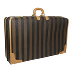 FENDI Carry Bag PVC, Leather Brown