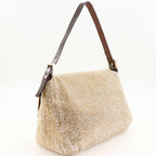 Fendi Mamma Bucket Leather Bead Shoulder Bag