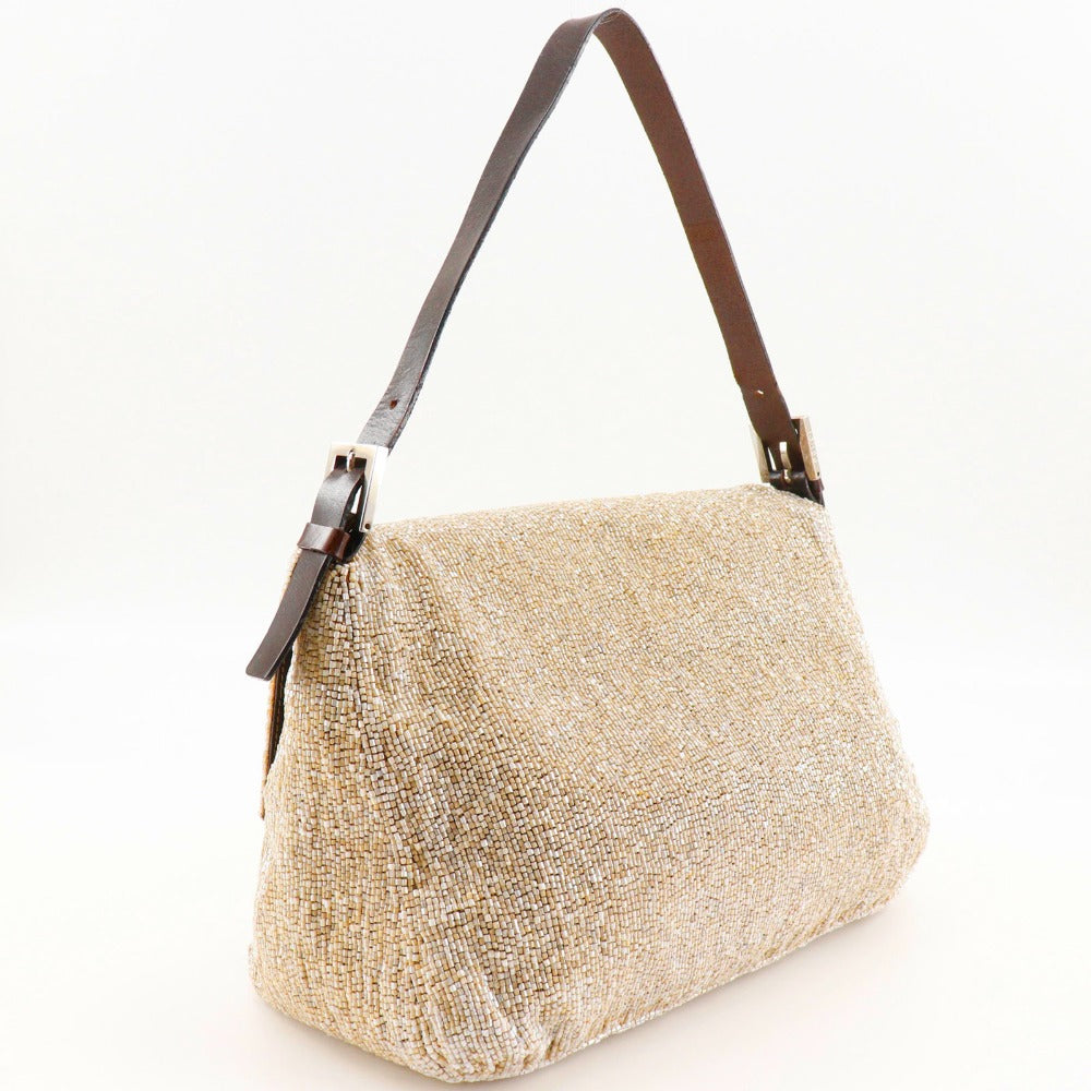 Fendi Mamma Bucket Leather Bead Shoulder Bag