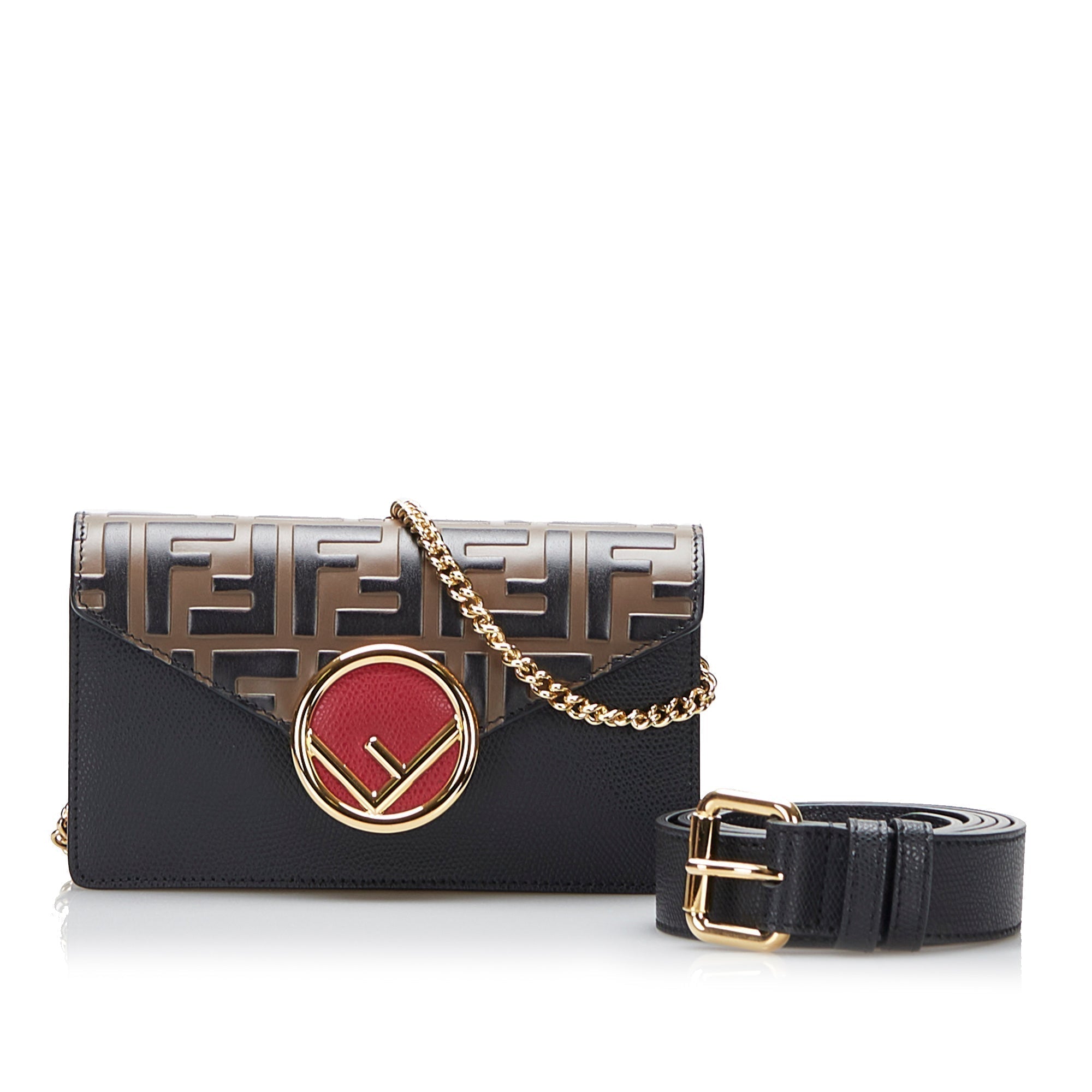 Fendi F is Fendi Convertible Belt Bag Brown