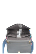 FENDI Kan I Bag Velvet Blue