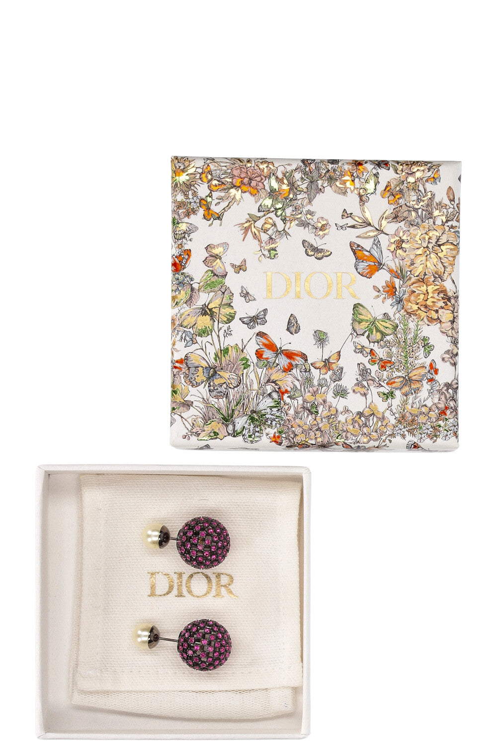 CHRISTIAN DIOR Tribales Earrings Crystal