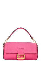 FENDI Baguette Bag Selleria Leather Pink