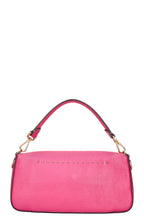 FENDI Baguette Bag Selleria Leather Pink