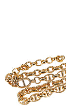CHRISTIAN DIOR Logo Chain Belt Gold