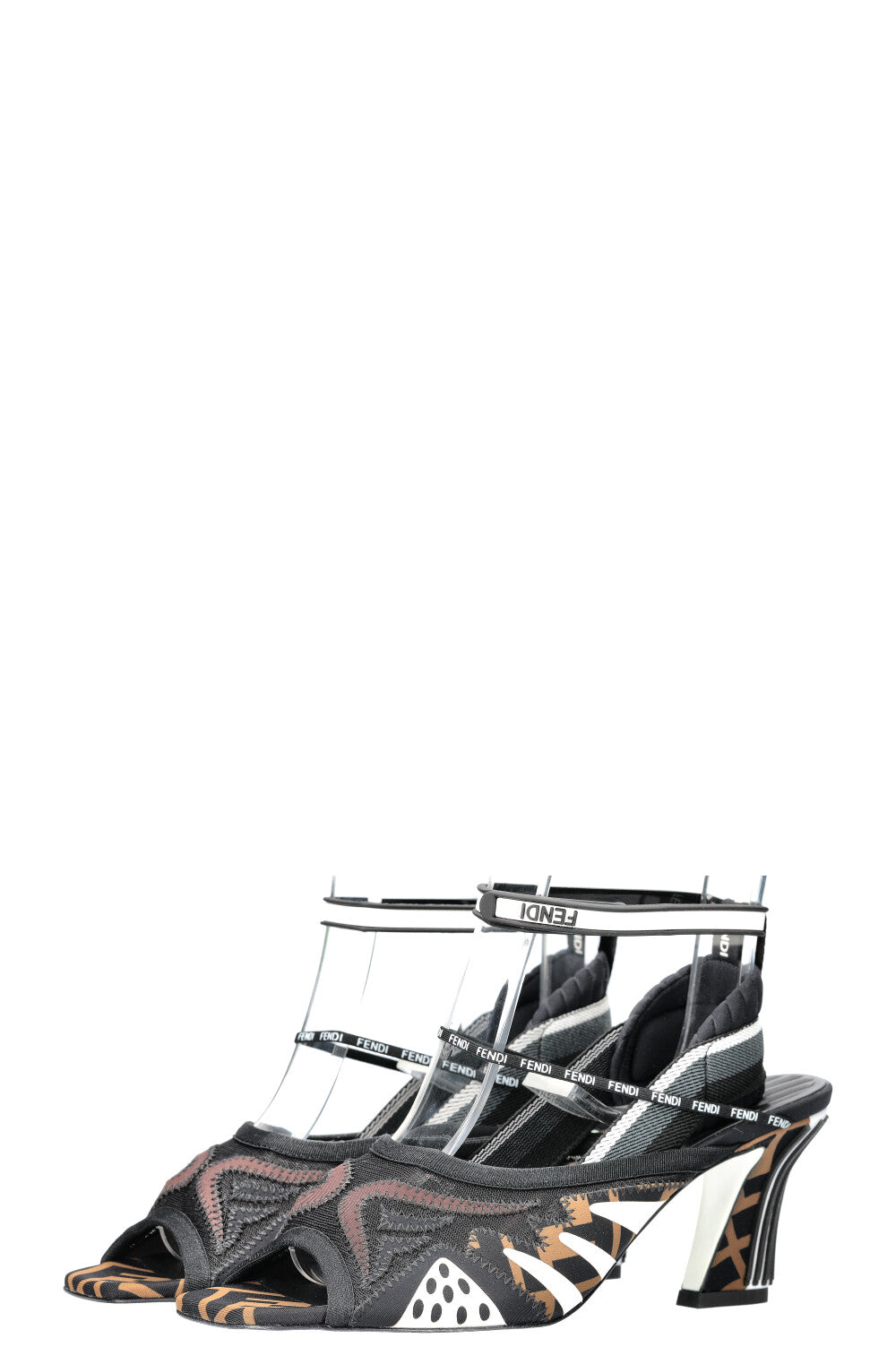 FENDI Freedom Patchwork Heels