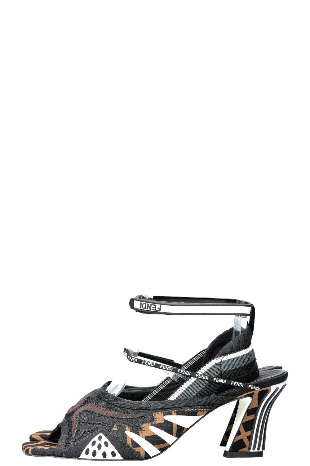 FENDI Freedom Patchwork Heels