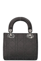 CHRISTIAN DIOR Mini Lady Dior Bag Cannage Strass Satin Black