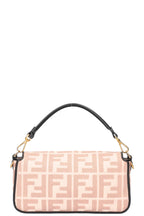 FENDI Baguette NM Zucca Embroidered Canvas Pink