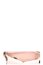 FENDI Baguette NM Zucca Embroidered Canvas Pink