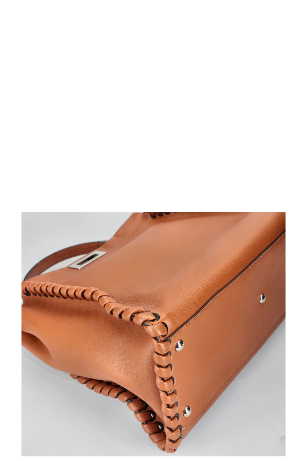 FENDI Peekaboo Large Woven Brown